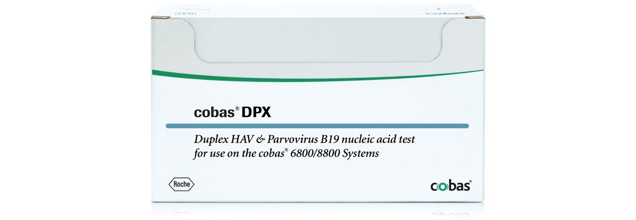 Obrázek testu cobas® DPX pro detekci parvoviru B19 a&nbsp;HAV v&nbsp;krvi dárců