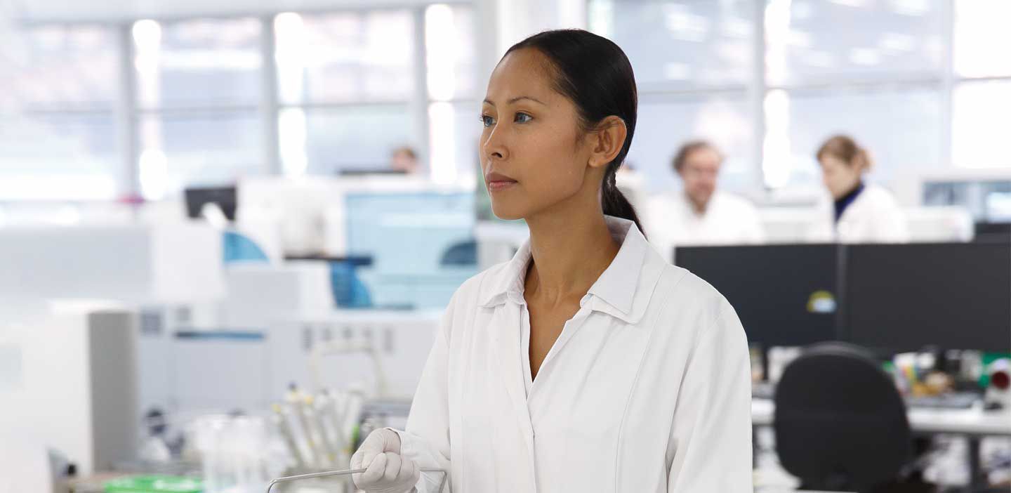 Woman in laboratory