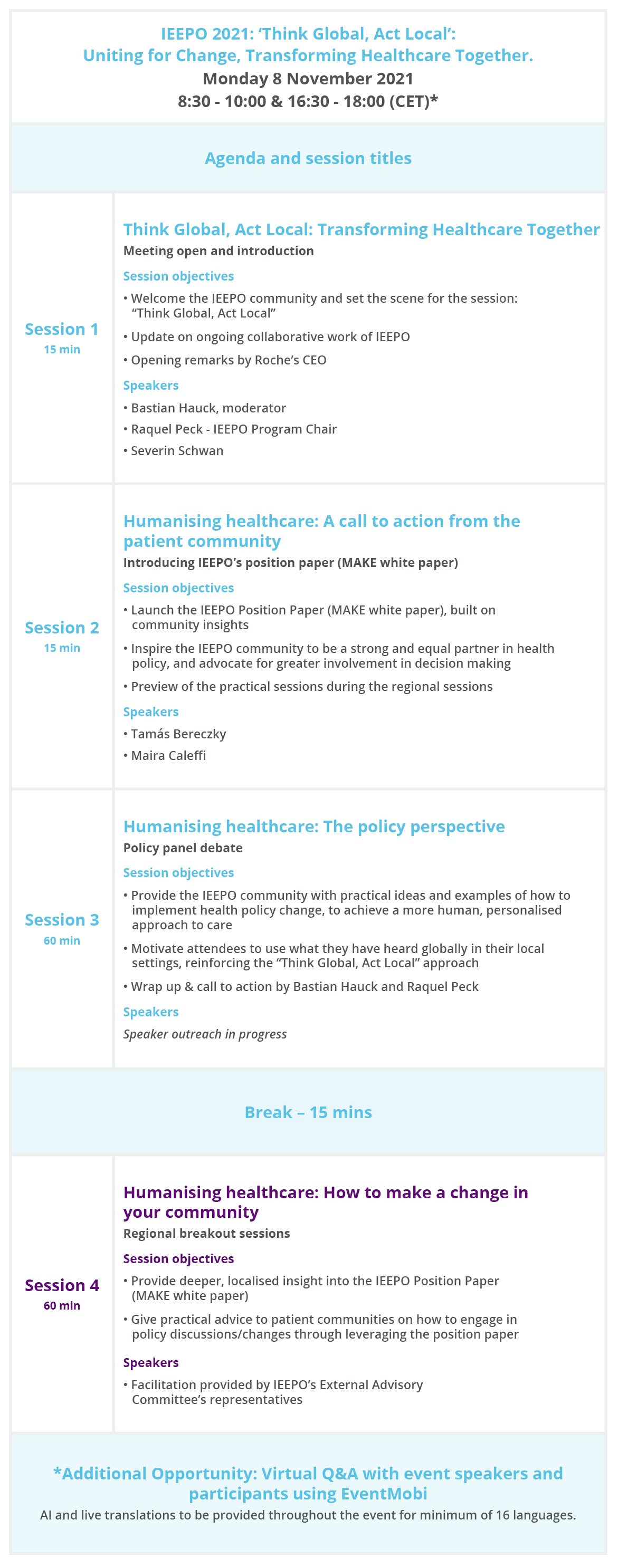 Main Agenda - Q4 Event